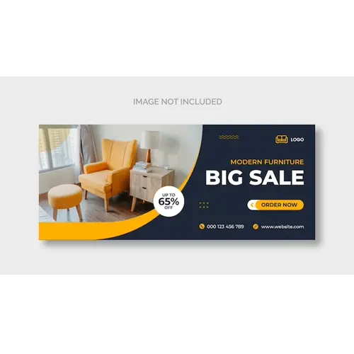 Furniture Facebook cover page template