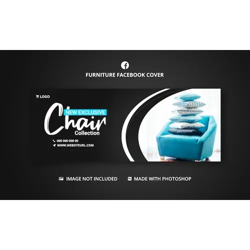 Furniture sale facebook cover,banner template