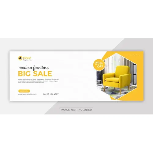 Furniture sale facebook cover banner