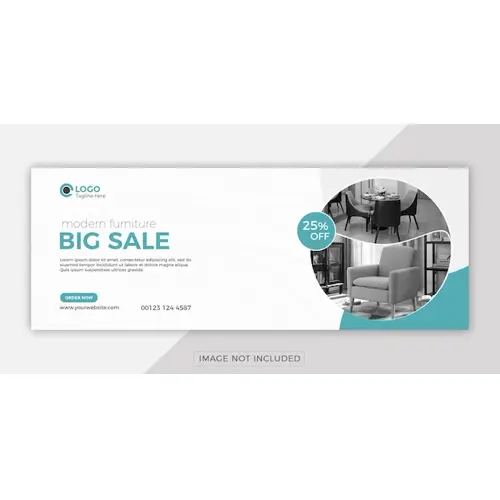 Furniture sale facebook cover banner