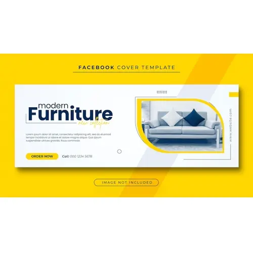 Furniture sale facebook cover photo and web banner