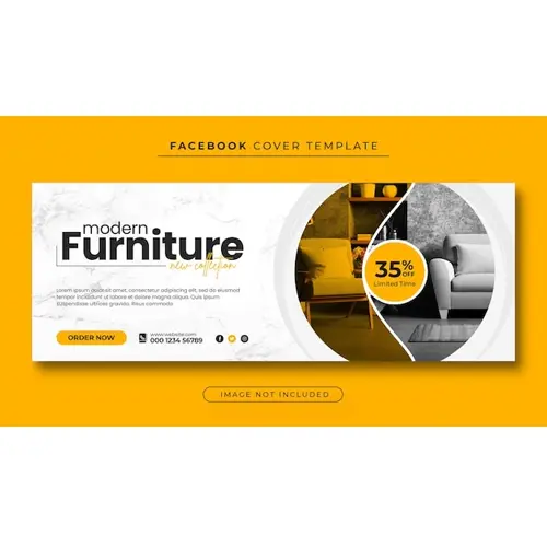 Furniture sale facebook cover photo and web banner