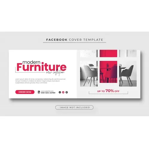 Furniture sale facebook cover photo and web banner
