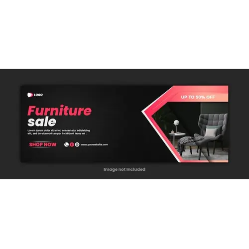 Furniture Sale Facebook Cover Template Design