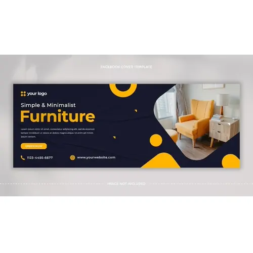 Furniture Sale Facebook Cover Template Design