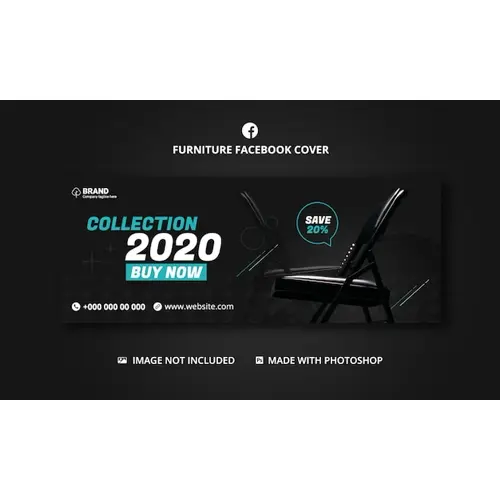 Furniture sale Facebook cover template