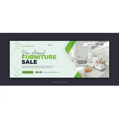 Furniture sale social media facebook cover templte