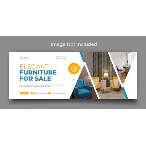 Furniture sale social media facebook timeline cover template