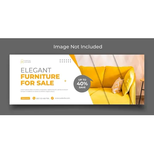 Furniture sale social media facebook timeline cover template