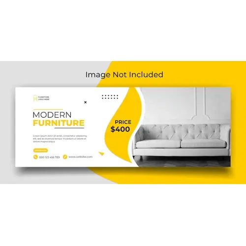 Furniture sale social media facebook timeline cover template