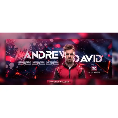 Gaming facebook cover template design