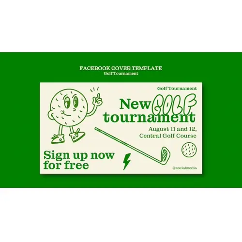 Golf tournament facebook cover