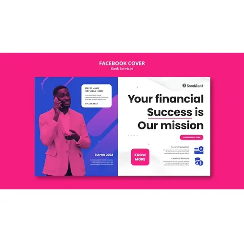 Gradient bank services facebook cover