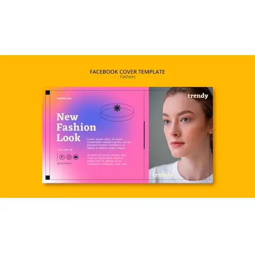 Gradient fashion facebook cover