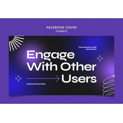 Gradient spersonal branding concept facebook cover