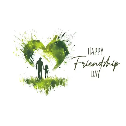 Happy friendship day facebook cover template with painting design