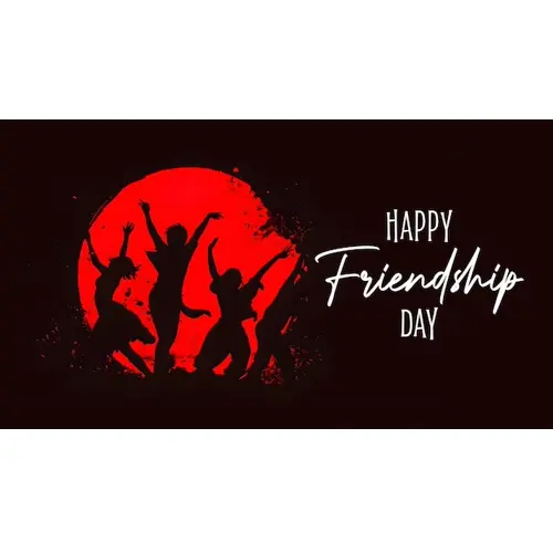 Happy friendship day facebook cover template with painting design