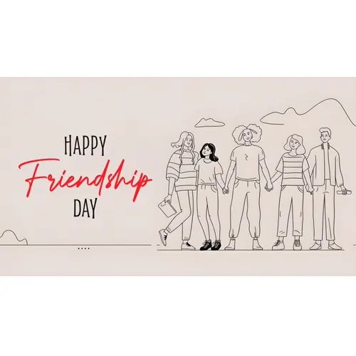 Happy friendship day facebook cover template with painting design