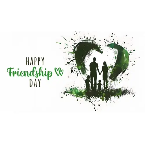 Happy friendship day facebook cover template with painting design