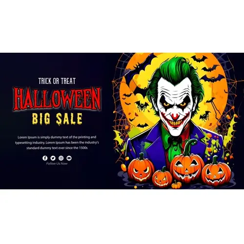 Happy halloween facebook cover template with ghost design in the black background