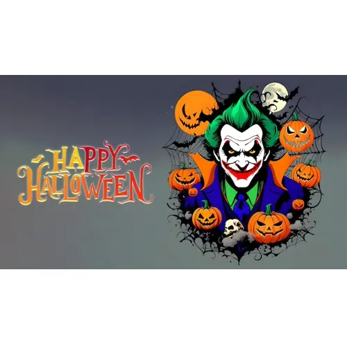 Happy halloween facebook cover template with haunted witch scary pumpkin and bats