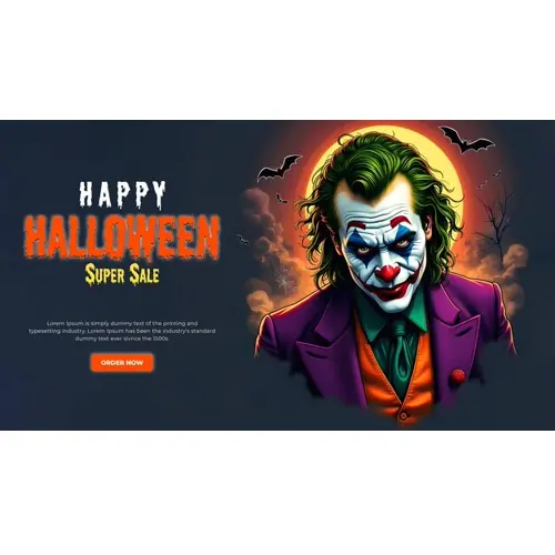 Happy halloween facebook cover template with haunted witch scary pumpkin and bats