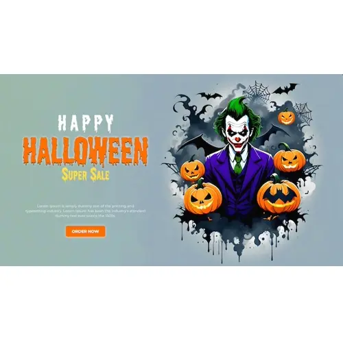 Happy halloween facebook cover template with haunted witch scary pumpkin and bats