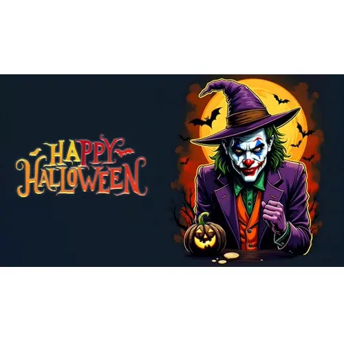 Happy halloween facebook cover template with haunted witch scary pumpkin and bats