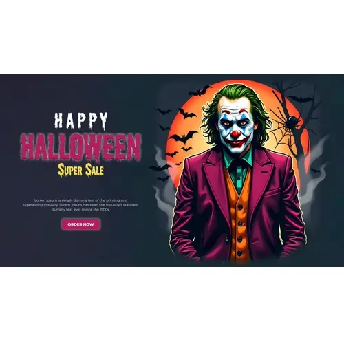 Happy halloween facebook cover template with haunted witch scary pumpkin and bats