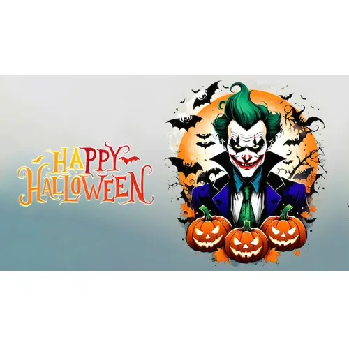 Happy halloween facebook cover template with haunted witch scary pumpkin and bats