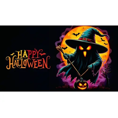 Happy halloween facebook cover template with scary skull pumpkin and bats