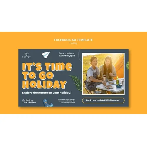 Holiday fun facebook template
