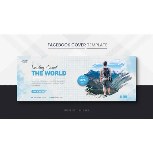Holiday Travels Facebook Cover and Travel Timeline Cover Banner template