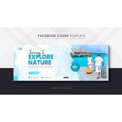 Holiday Travels Facebook Cover and Travel Timeline Cover Banner template
