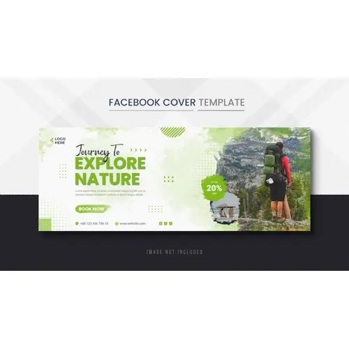 Holiday Travels Facebook Cover and Travel Timeline Cover Banner template