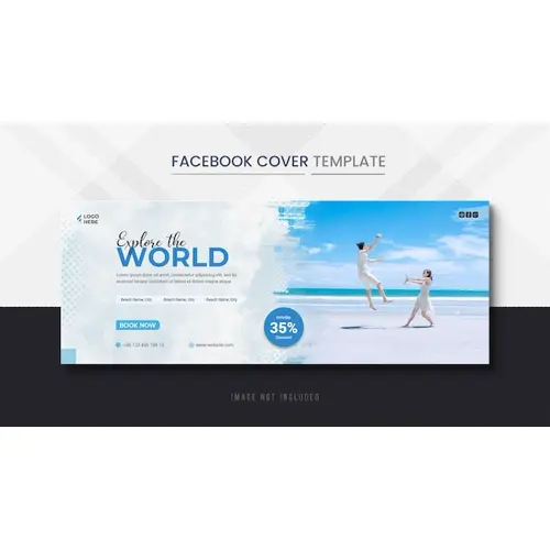 Holiday Travels Facebook Cover and Travel Timeline Cover Banner template
