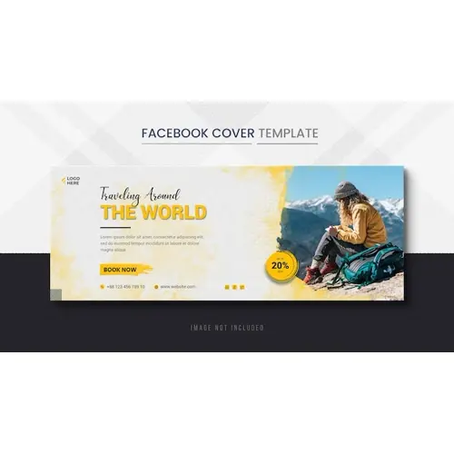 Holiday Travels Facebook Cover and Travel Timeline Cover Banner template