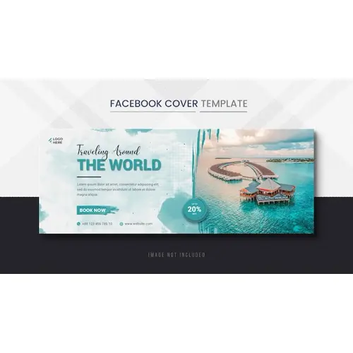 Holiday Travels Facebook Cover and Travel Timeline Cover Banner template