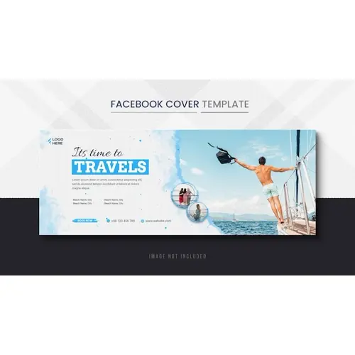 Holiday Travels Facebook Cover and Travel Timeline Cover Banner template