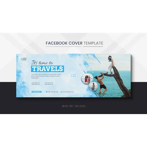 Holiday Travels Facebook Cover and Travel Timeline Cover Banner template