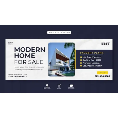 Home sale banner modern sale banner home sale facebook cover