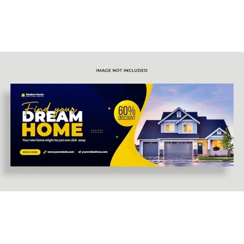 Home sale facebook cover or web banner template Premium Psd