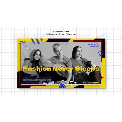 Influencer facebook cover design template
