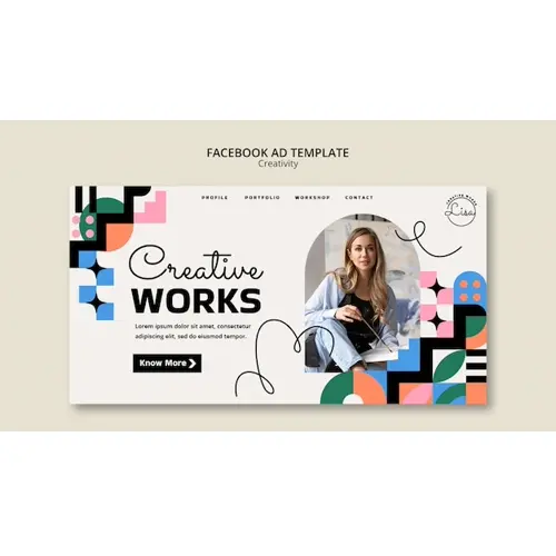 Influencer facebook cover template design