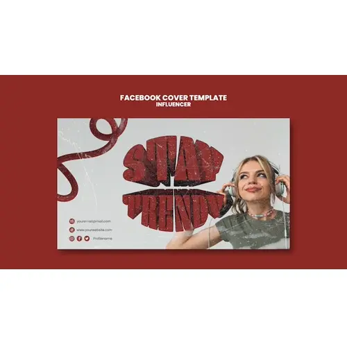 Influencer job facebook cover