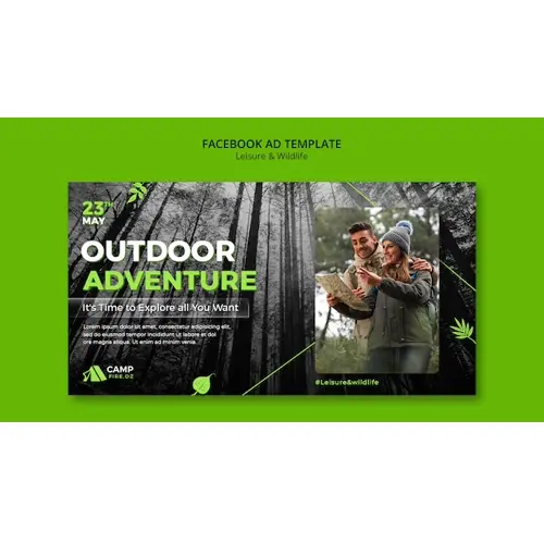 Leisure and wildlife facebook template
