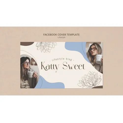 Lifestyle concept facebook cover template