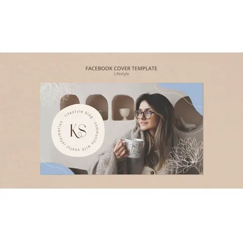 Lifestyle concept facebook cover template