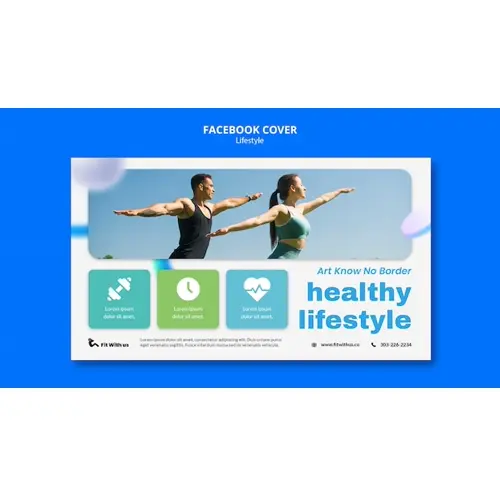Lifestyle concept facebook cover template