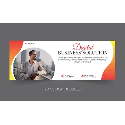 Linkedin banner Facebook cover digital marketing corporate social media cover web banner header